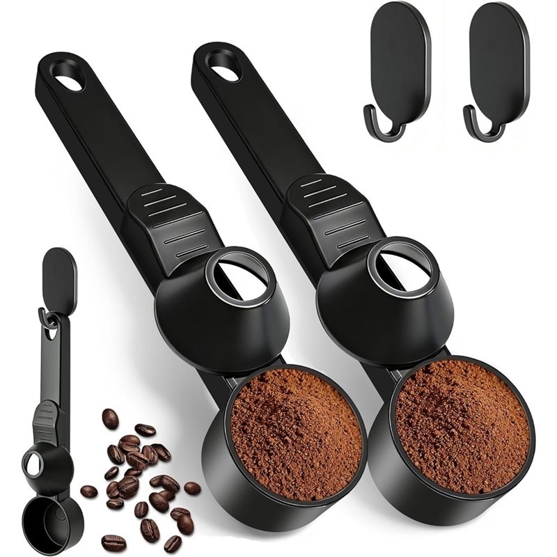 Coffee Tea Etc - T19C コーヒー＆プロテインパウダースクープ 2個入り コーヒースクープ ロート付き計量スプーン 2大さじ容量
