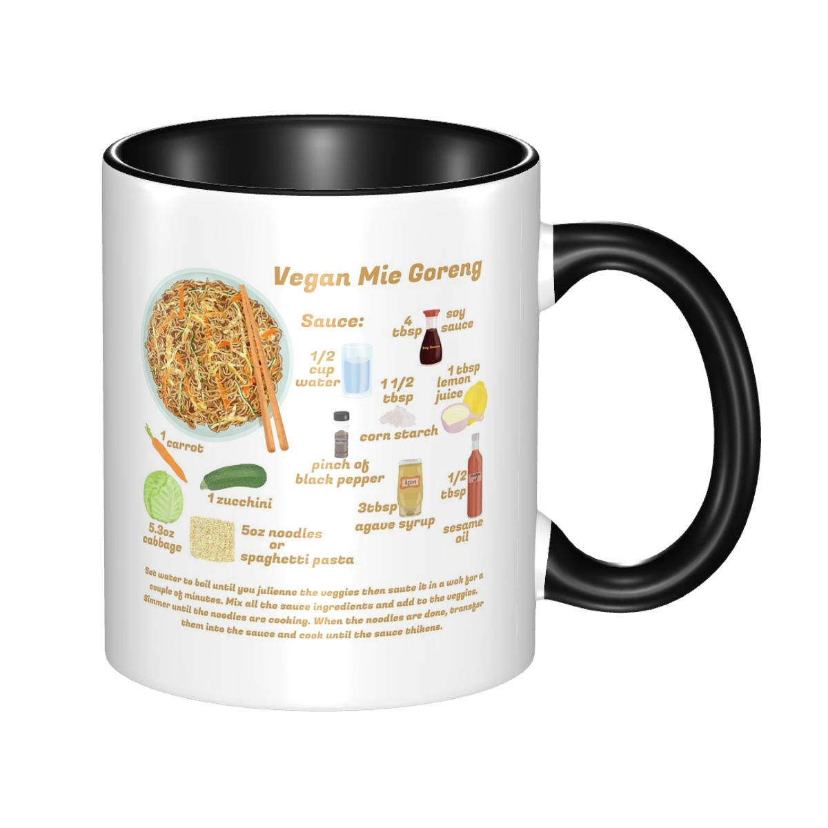 Coffee Milk Tea Recipe - ミエゴレンインドミーインドネシアレシピビーガンマグ面白いセラミックコーヒーカップティーマグカップミルクカップドリンクウェアギフト女性男性向け