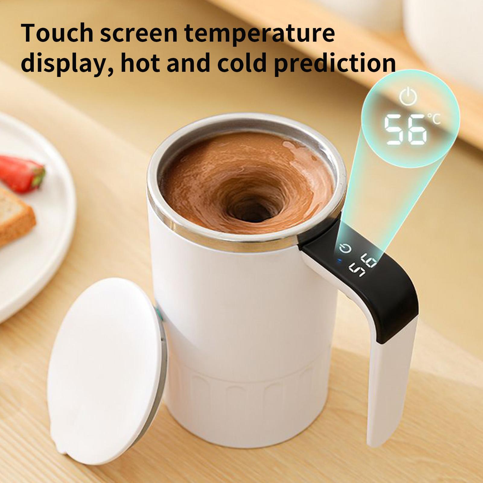 Coffee Tea And Cocoa - 380ml 自動攪拌コーヒーマグ ステンレス鋼 自動混合カップ お茶 ココア