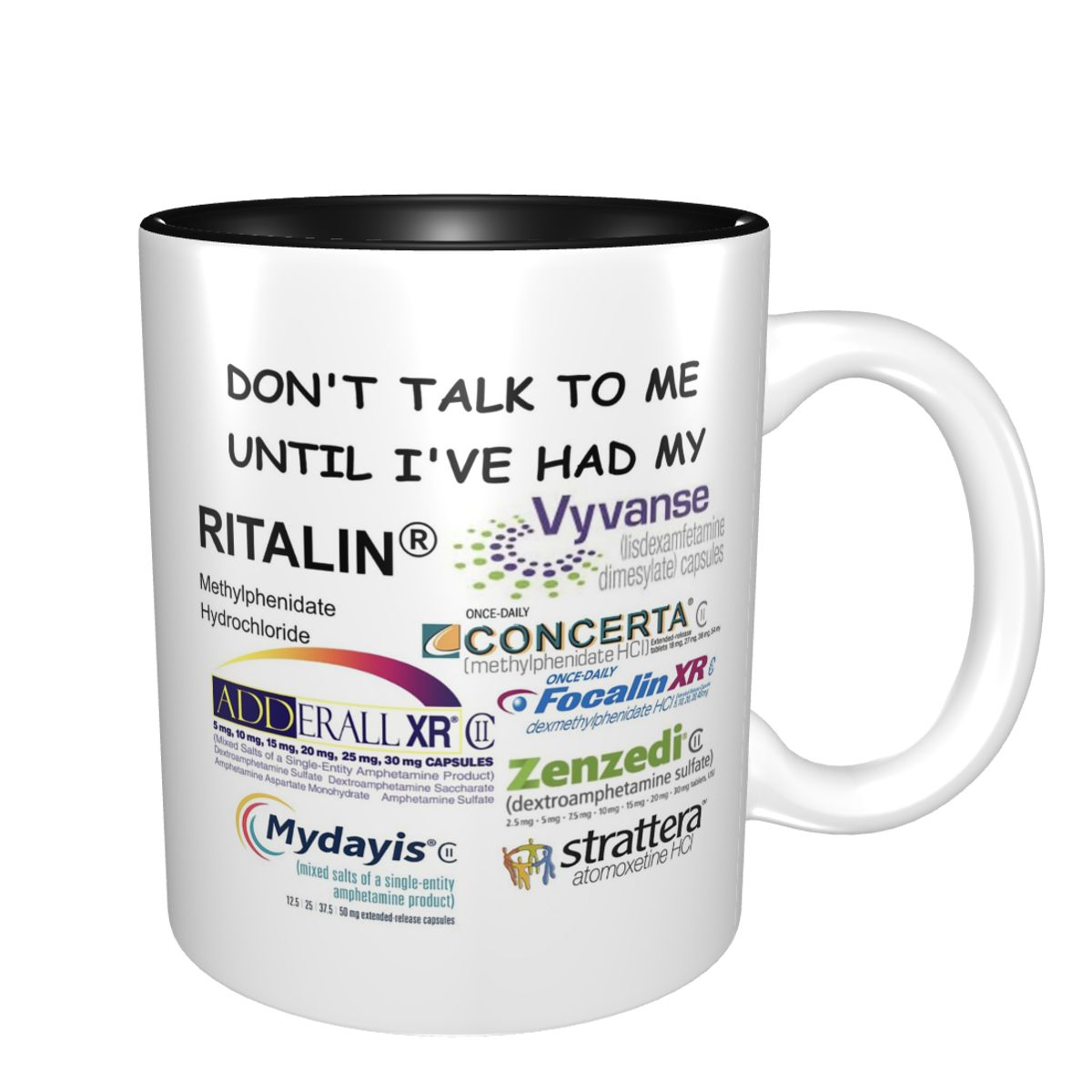 Coffee Tea With Me - Dont Talk To Me マグカップ 面白いセラミックコーヒーカップ