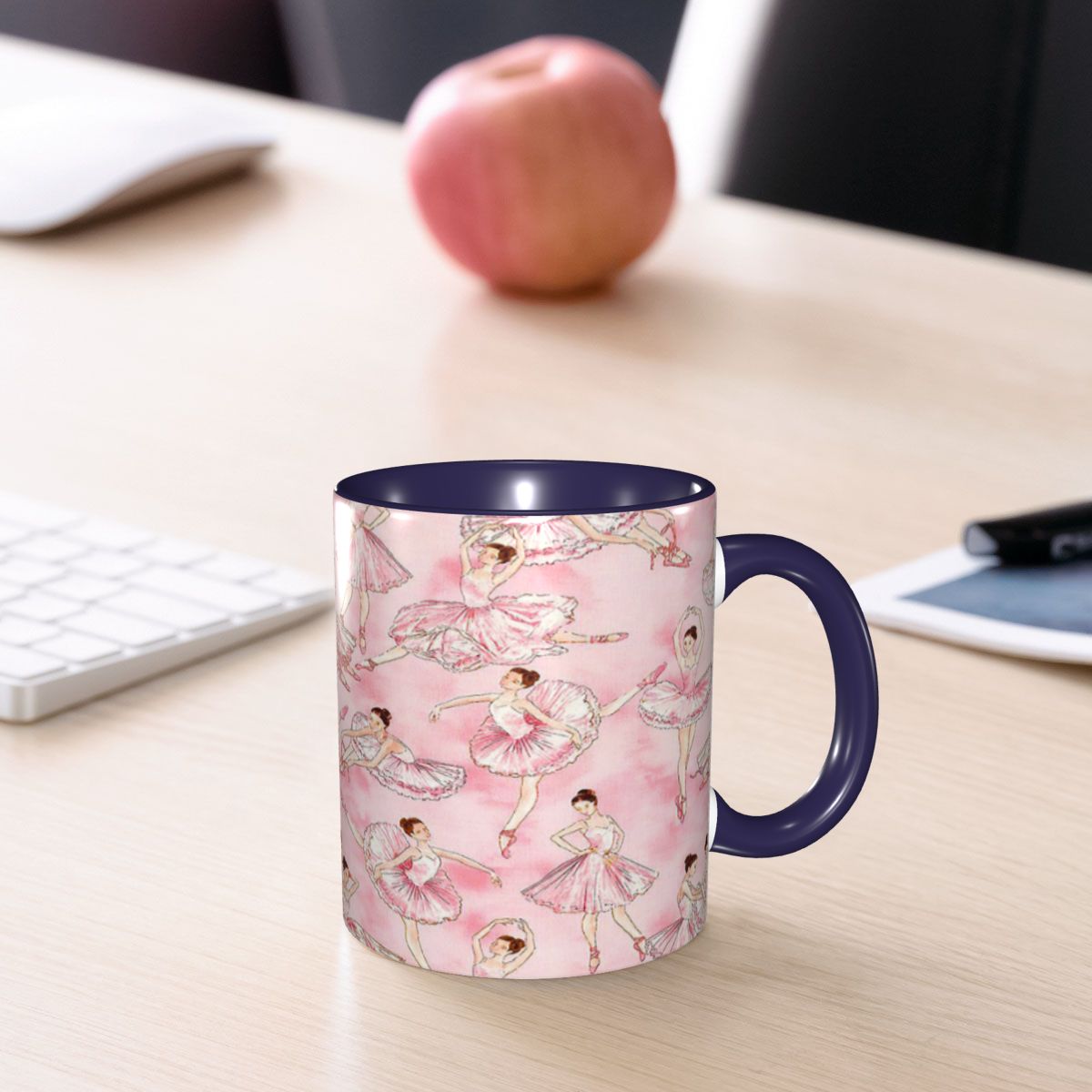 Coffee Tea With Me - バレエダンスは私を自由にしてくれる バレリーナ ダンサー マグカップ 面白いセラミック製コーヒーカップ ティーカップ