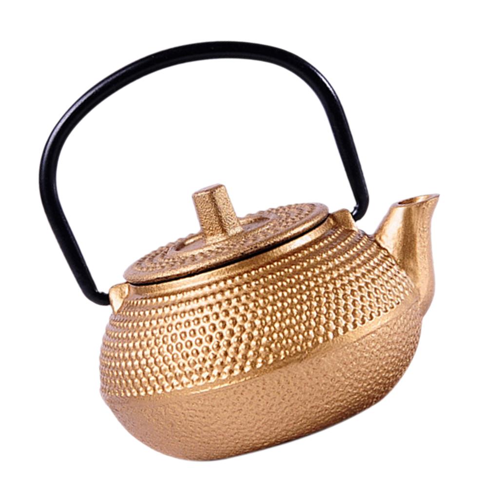 Cast Iron Teapot - 鋳鉄製ティーケトル ティーポット ブラックアイアンティーポット 日本風メタルティーポット ストレーナー付き 家庭用醸造用