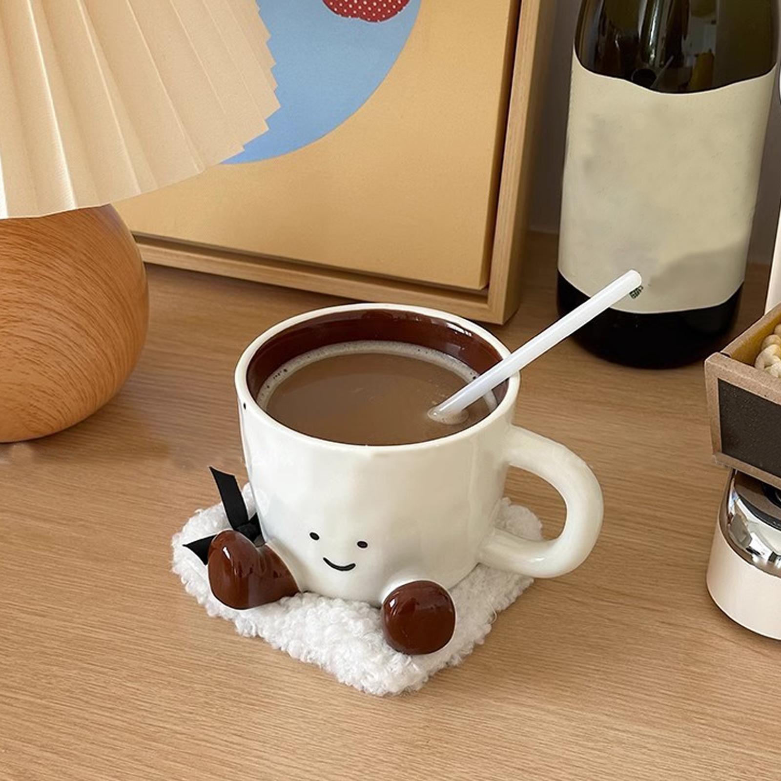 Coffee Tea And Cocoa - 面白いコーヒーマグカップ、愛らしい家庭用キッチン食器、セラミック製コーヒー・ティーカップ、ワイン、ラテ、水、ホットココア、冷たい飲み物、温かい飲み物用