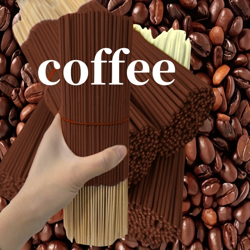Coffee Tea Etc - 20/55/90/130本の天然コーヒー香りのディフューザースティック - 家庭の空気清浄、リラクゼーション、ヨガ、オフィスや茶室に適した高品質の木製ディフューザースティック - ハロウィン、クリスマス、イースターなどに最適、コーヒーバーのアクセサリー