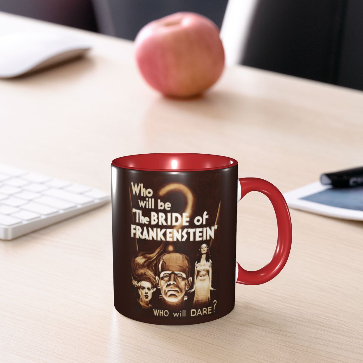 Coffee Tea Poster - フランケンシュタインの花嫁ポスターマグ面白いセラミックコーヒーカップティーマグミルクカップドリンクウェア友人へのギフト