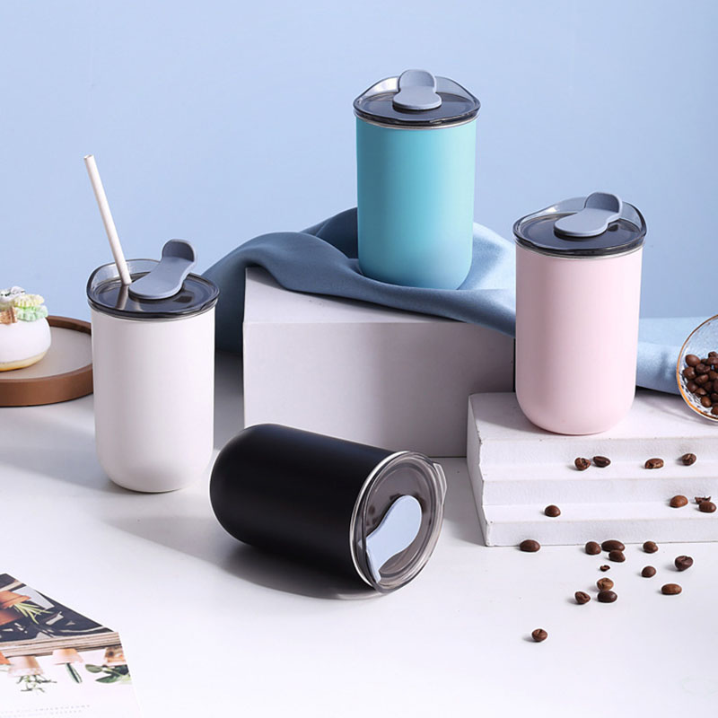 Juice Tea Coffee - 蓋付き断熱水筒、ワイングラス、サーモコーヒーカップマグ、ジュース、お茶、水、氷、飲料用保温保冷ボトル