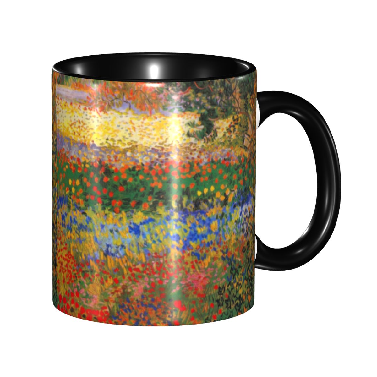 Coffee Tea Van - ヴィンセント・ヴァン・ゴッホによるカスタマイズされた花園の絵画マグカップDIYセラミックティーミルクコーヒーカップ