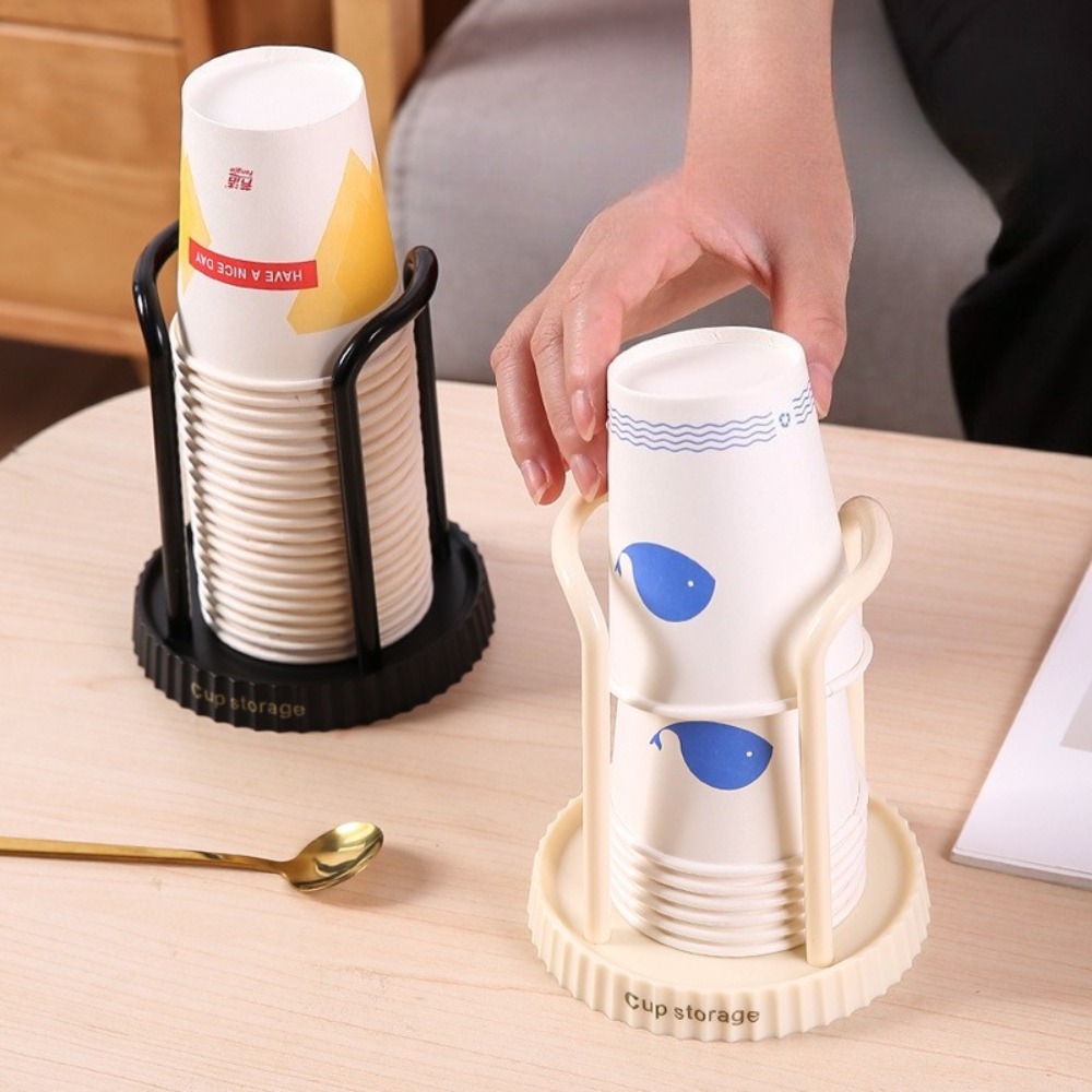 使い捨てカップホルダーデスクトップ紙コップオーガナイザークリ - Coffee Tea Holders のレビューと価格