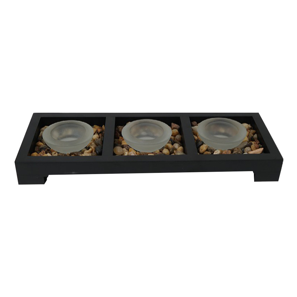 1 セットのガラスティーライトホルダーつや消し外観安定したト - Coffee Tea Holders のレビューと価格