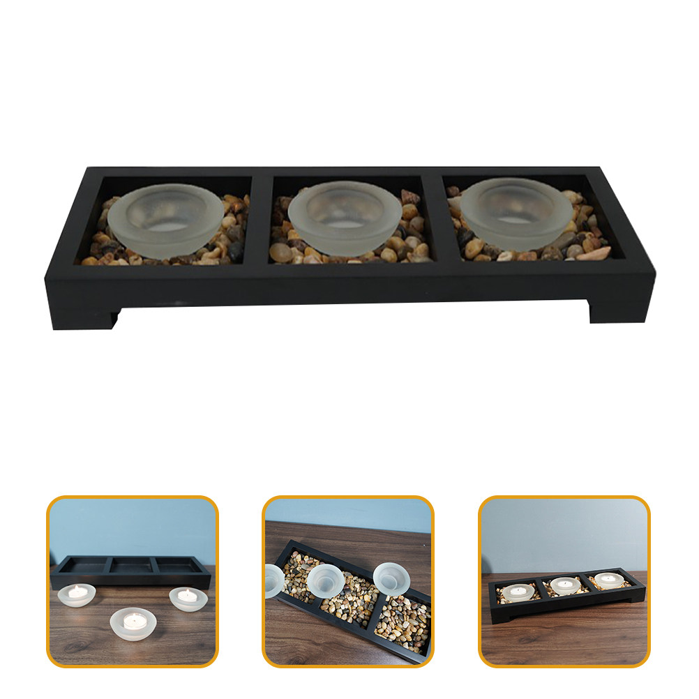 1 セットのガラスティーライトホルダーつや消し外観安定したト - Coffee Tea Holders のレビューと価格