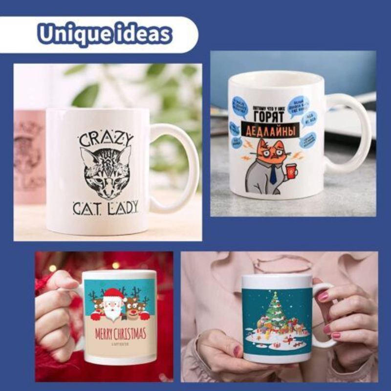 HTVRONT昇華マグカップ 無地の白いセラミック昇華カップ - Coffee Tea And Cocoa のレビューと価格