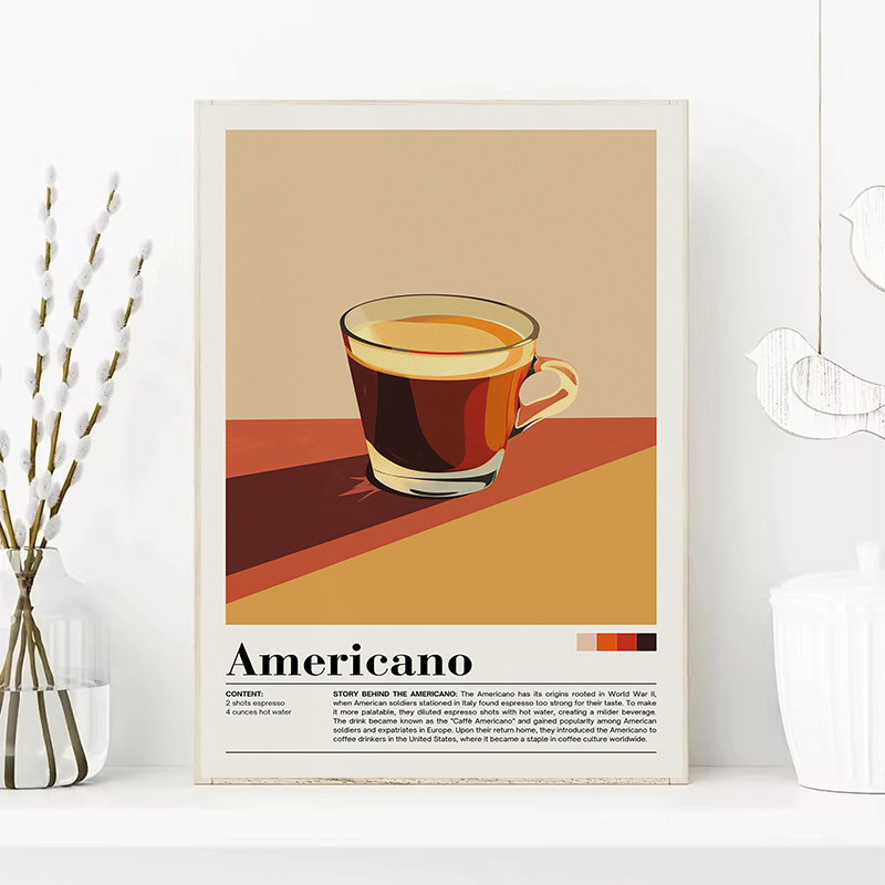 ヴィンテージコーヒーポスター,バブルティー,抹茶,コルタド, - Coffee Tea Poster のレビューと価格
