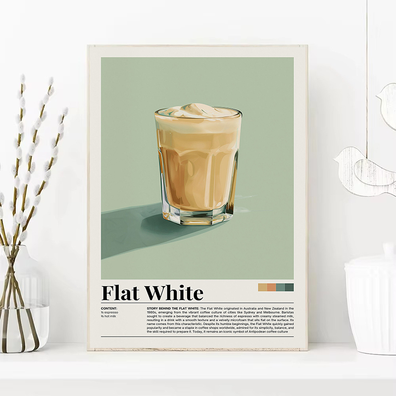 ヴィンテージコーヒーポスター,バブルティー,抹茶,コルタド, - Coffee Tea Poster のレビューと価格