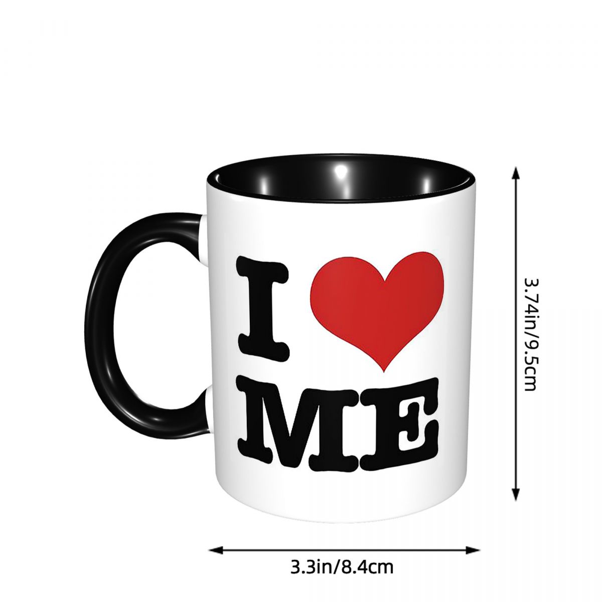 I Love Me マグカップ 面白いセラミックコーヒーカッ - Coffee Tea With Me のレビューと価格
