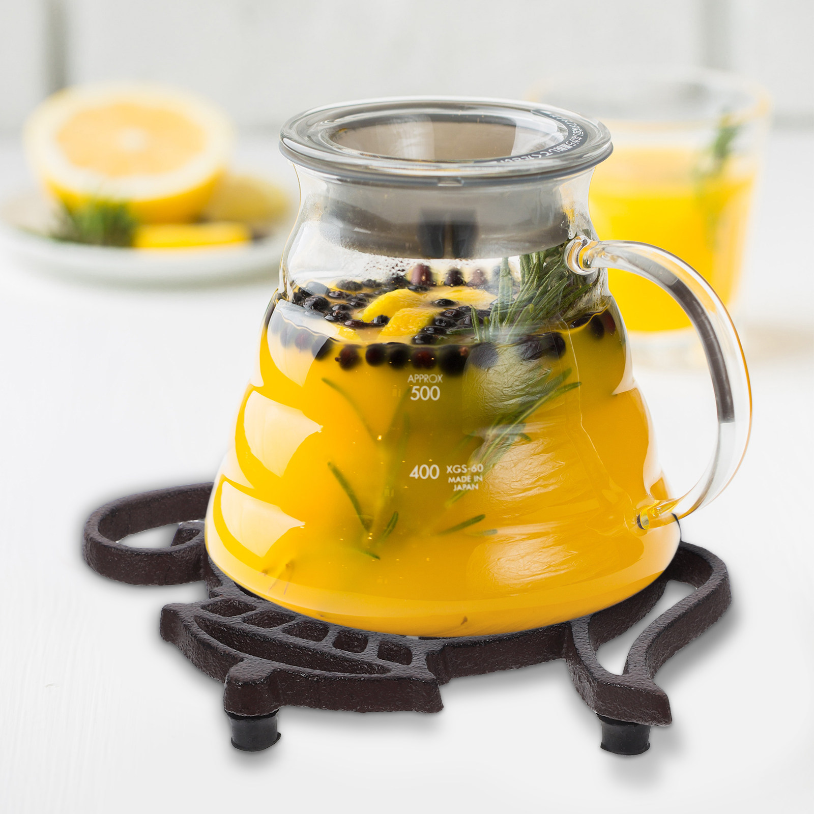 ティーポット型の鋳鉄製鍋敷き、断熱性、滑り止め、キッチンのテ - Cast Iron Teapot のレビューと価格
