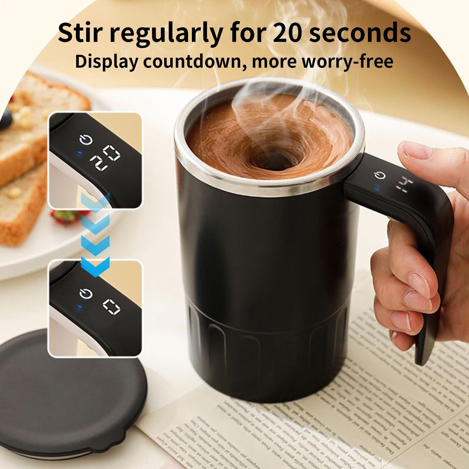 380ml 自動攪拌コーヒーマグ ステンレス鋼 自動混合カッ - Coffee Tea And Cocoa のレビューと価格