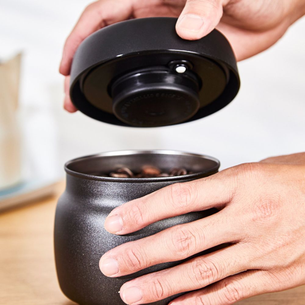 304ステンレス製コーヒー豆真空密封容器、鮮度保持、防湿茶葉 - Coffee Tea Canister Set のレビューと価格