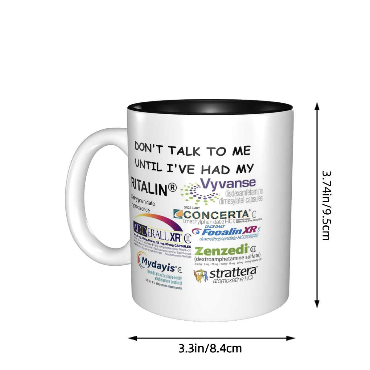 Dont Talk To Me マグカップ 面白いセラミック - Coffee Tea With Me のレビューと価格