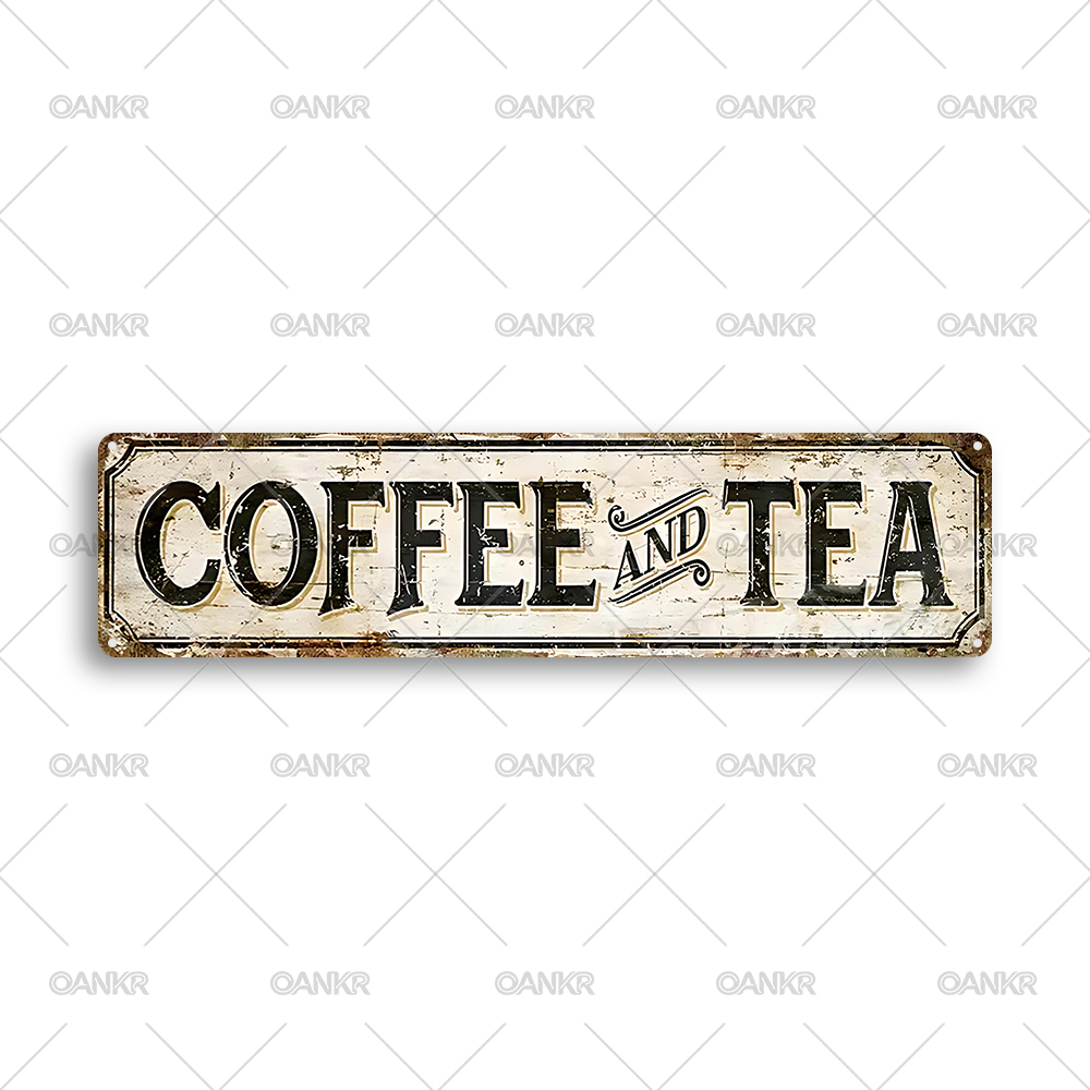 ヴィンテージ風ウォールデコレーションポスター、コーヒー＆ティ - Coffee Tea Poster のレビューと価格