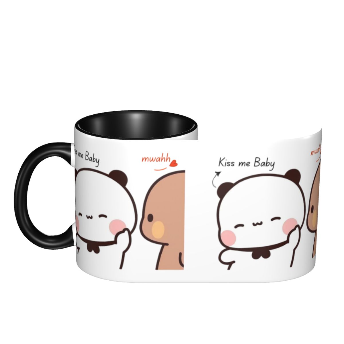 パーソナライズされた「キスミー・ベイビー・ムワ・ブブ・ドゥド - Coffee Tea With Me のレビューと価格