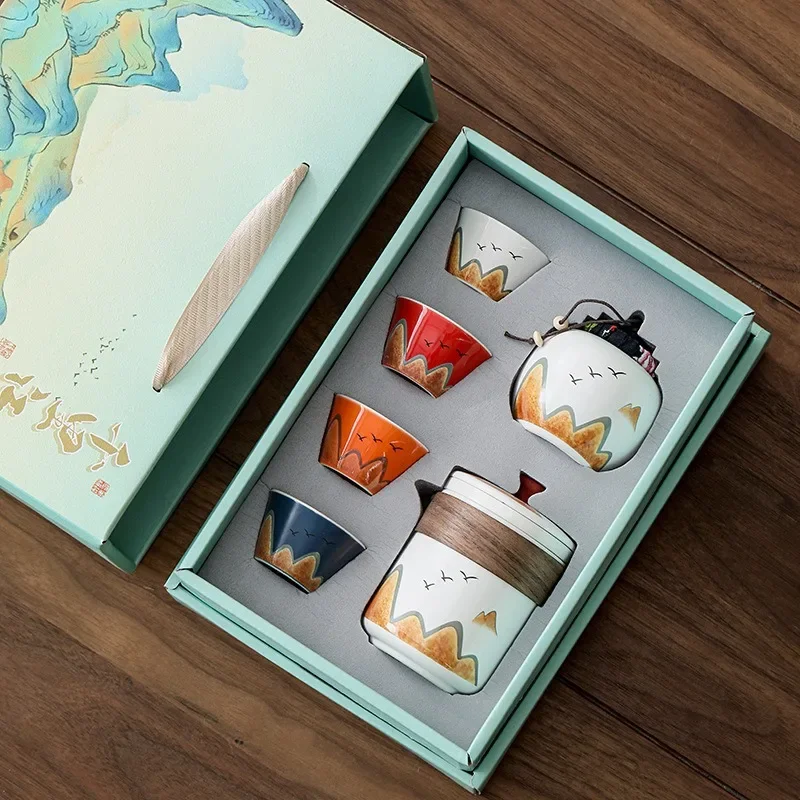 セラミックティーカップ,磁器ティーポット,エスプレッソカップ - Coffee Tea Canister Set のレビューと価格
