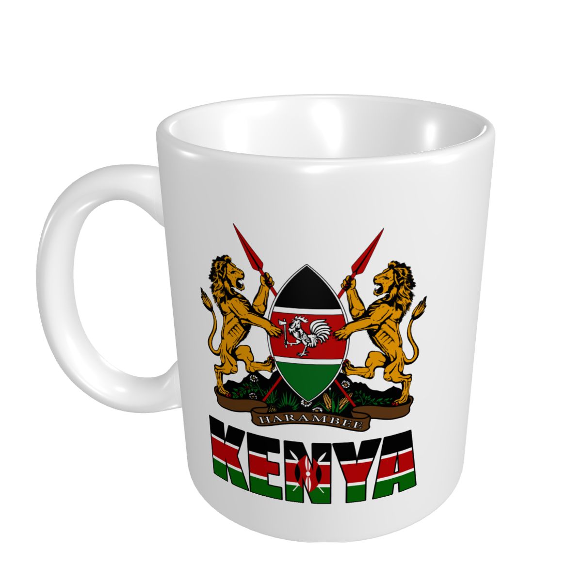 マークカップマグケニア文字旗エンブレムコーヒーマグ茶ミルク水 - Coffee Tea Kenya のレビューと価格