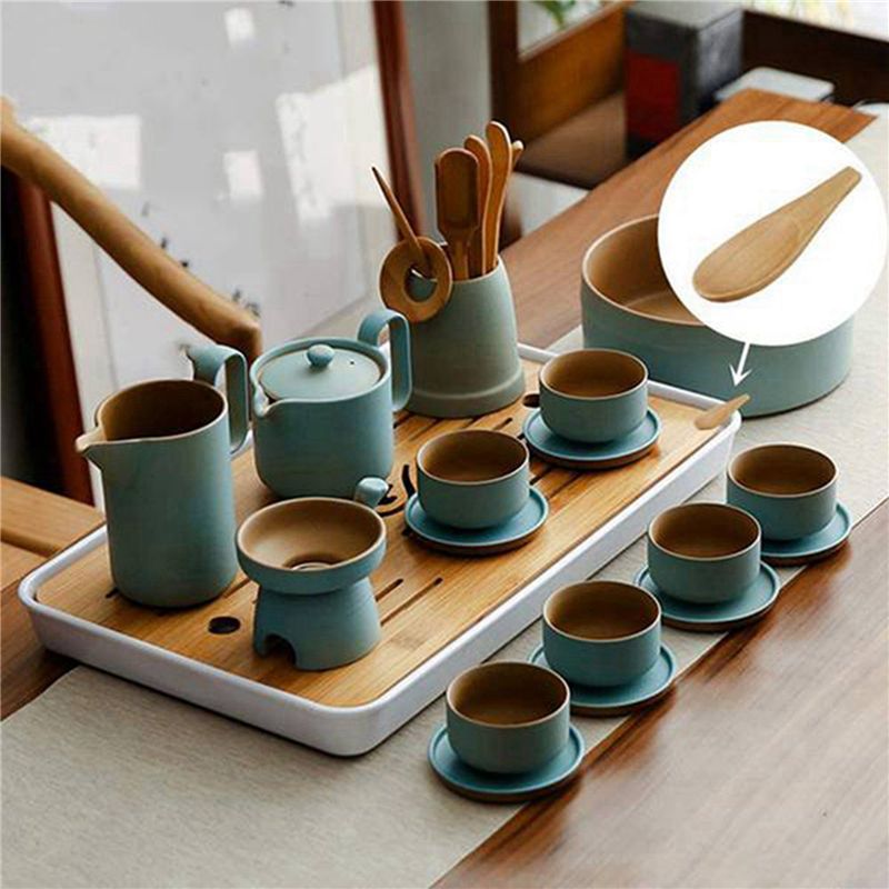 CYCLI-20個入りミニ木製スプーン、短い柄の調味料スプー - Coffee Tea Etc のレビューと価格