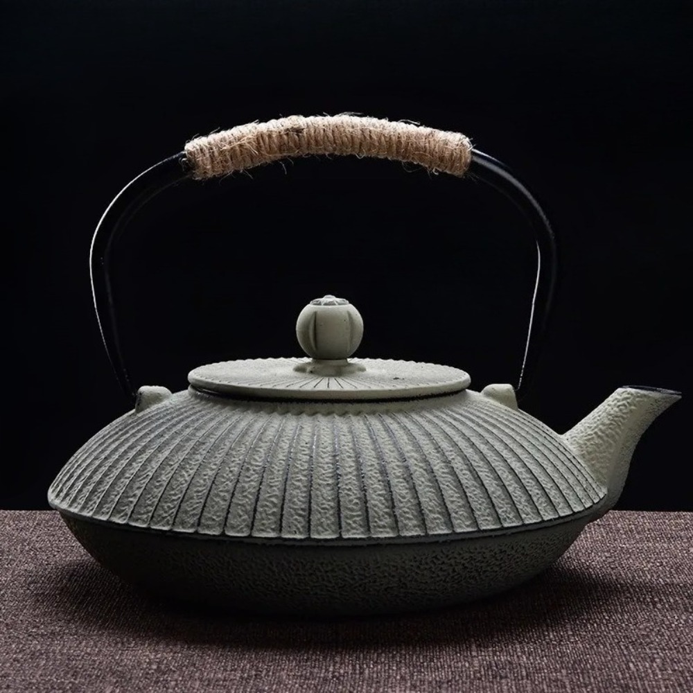 800ml鋳鉄製ティーポット傘型、フィルター付き日本茶ポット - Cast Iron Teapot のレビューと価格