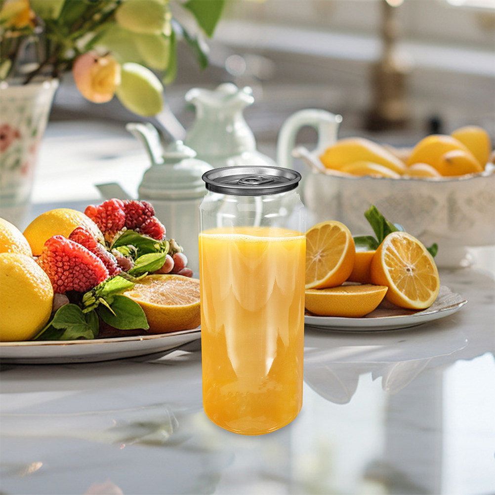 5個入り透明飲料缶、簡単に開けられる携帯用ドリンク容器、ジュ - Juice Tea Coffee のレビューと価格