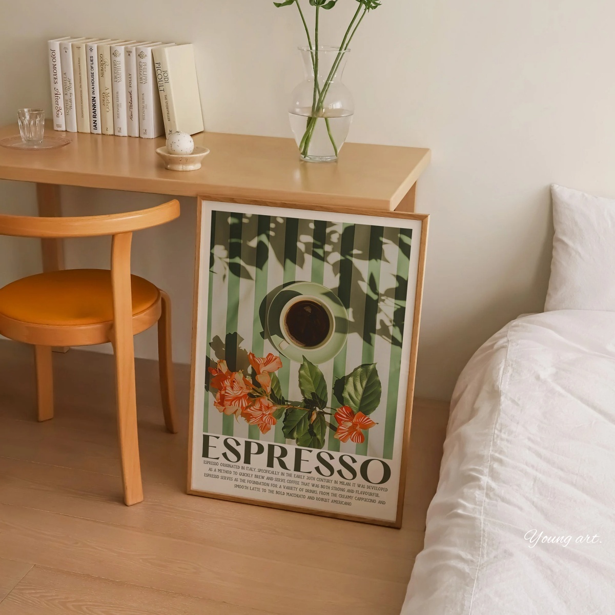イタリアのエスプレッソコーヒーキャンバスプリントポスターヴィ - Coffee Tea Poster のレビューと価格