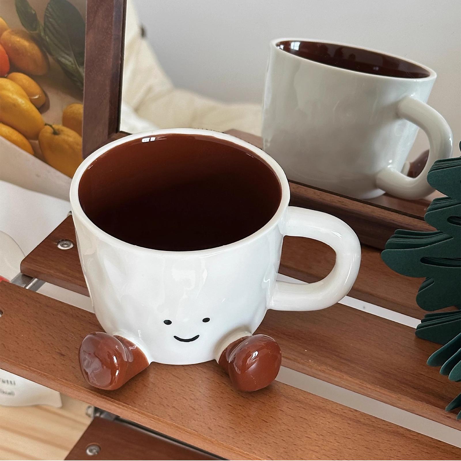 面白いコーヒーマグカップ、愛らしい家庭用キッチン食器、セラミ - Coffee Tea And Cocoa のレビューと価格