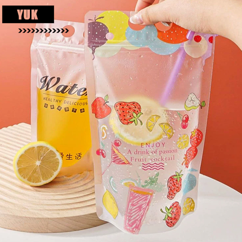 ジュース、コーヒー、ミルクティー用の透明飲料包装袋のカスタム - Juice Tea Coffee のレビューと価格