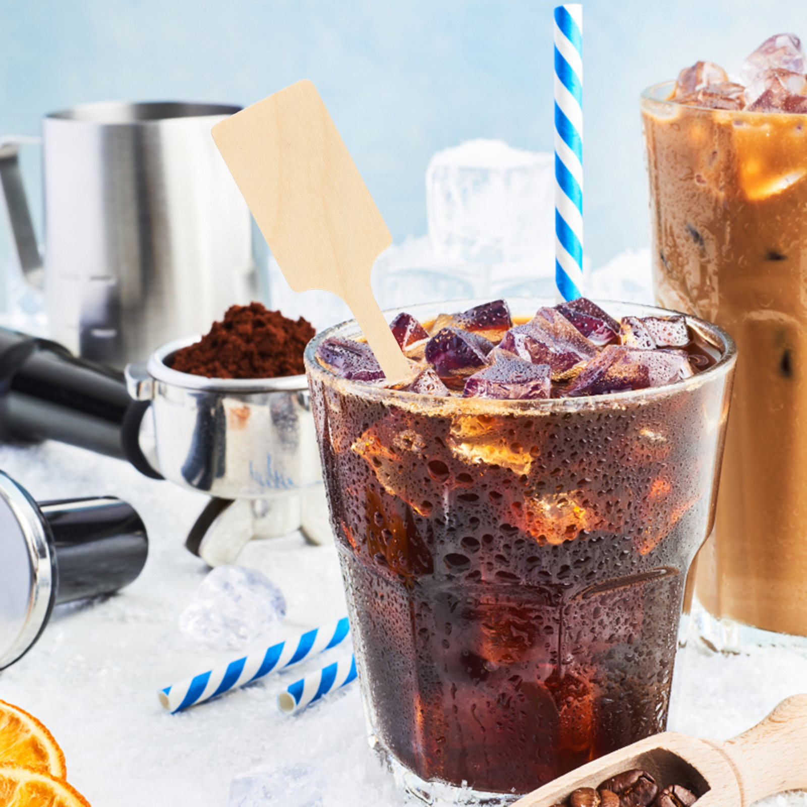 100本入り木製コーヒースティック 使い捨て攪拌棒 ホット・ - Juice Tea Coffee のレビューと価格