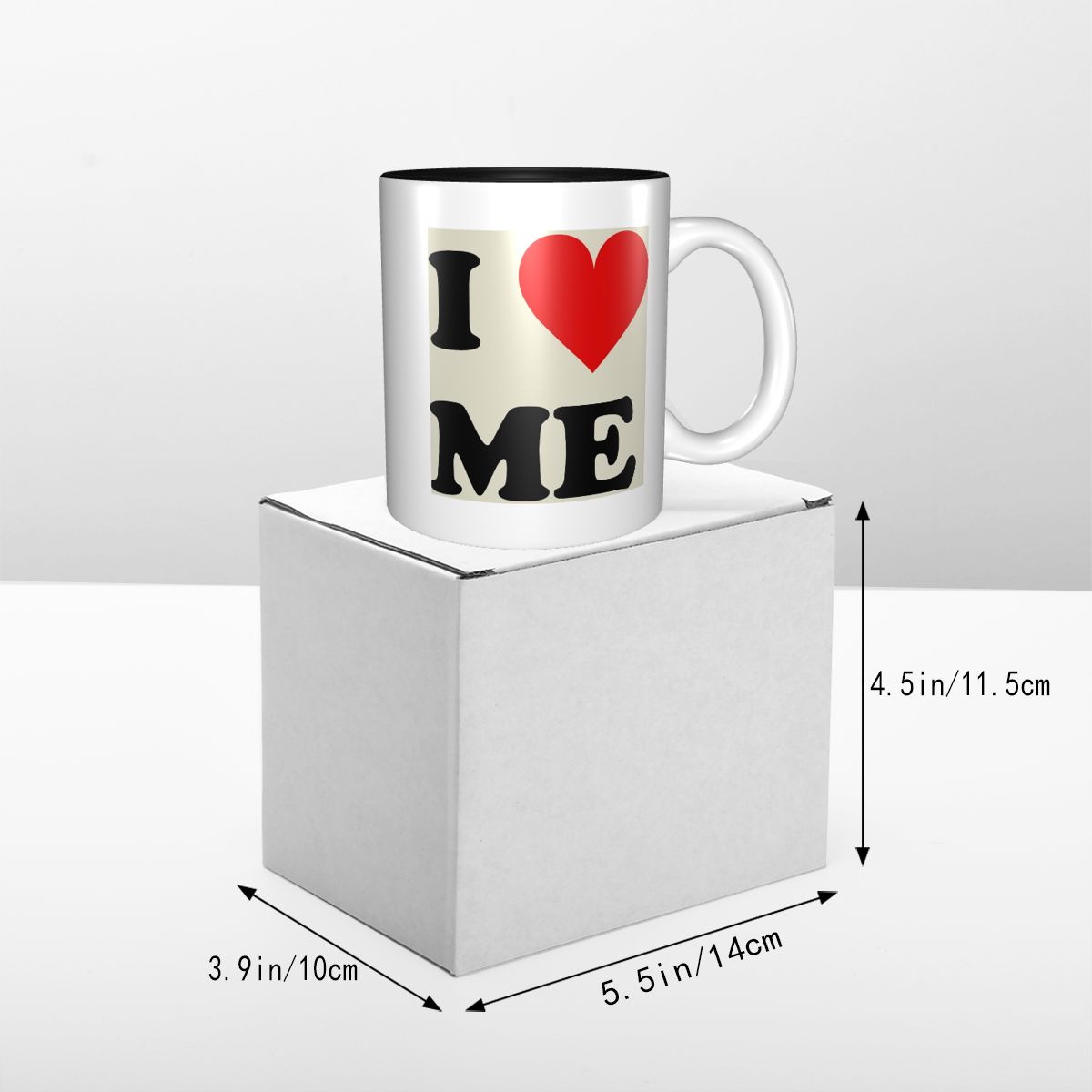 I Love Me ハートマグ 面白いセラミックコーヒーカッ - Coffee Tea With Me のレビューと価格