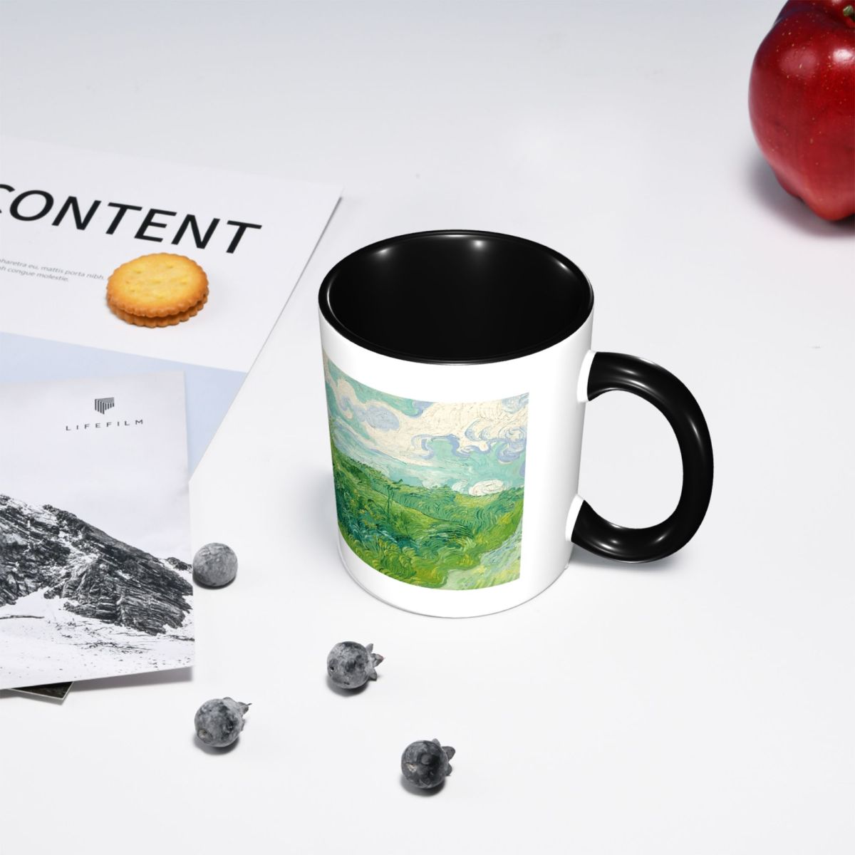 緑の小麦畑、オーヴェール、ヴィンセント・ヴァン・ゴッホマグカ - Coffee Tea Van のレビューと価格