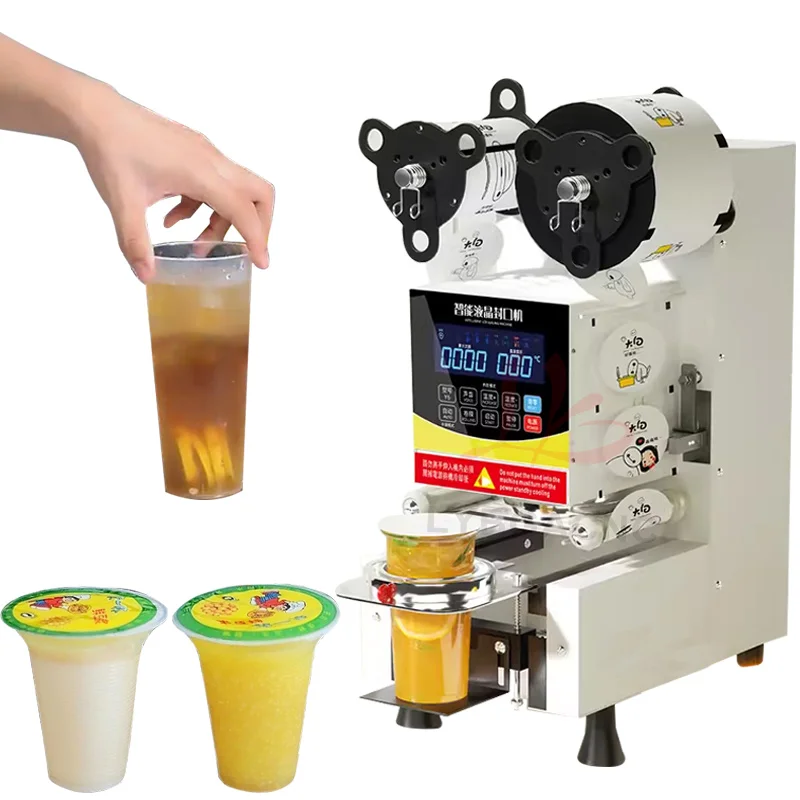 LYプラスチック製紙コップシーリングマシン、ミルクティー、コ - Juice Tea Coffee のレビューと価格