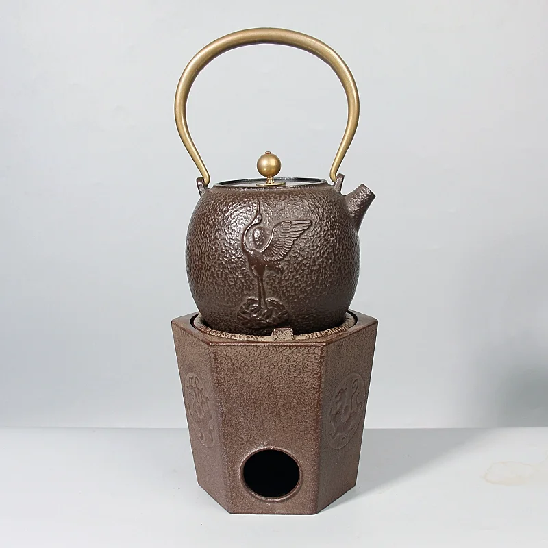 鋳鉄製ティーポットウォーマーストーブ 炭火焚きアルコールスト - Cast Iron Teapot のレビューと価格