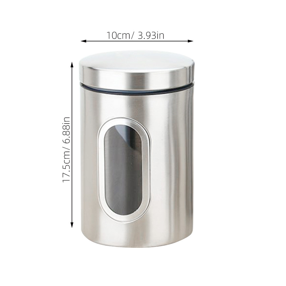 ステンレス製密閉食品保存容器セット 防錆でお手入れ簡単 キッ - Coffee Tea Canister Set のレビューと価格