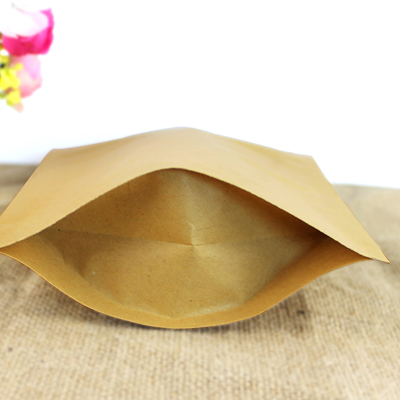 100枚入り自立式クラフト紙アルミジップロック保存袋 DIY - Coffee Tea And Cocoa のレビューと価格