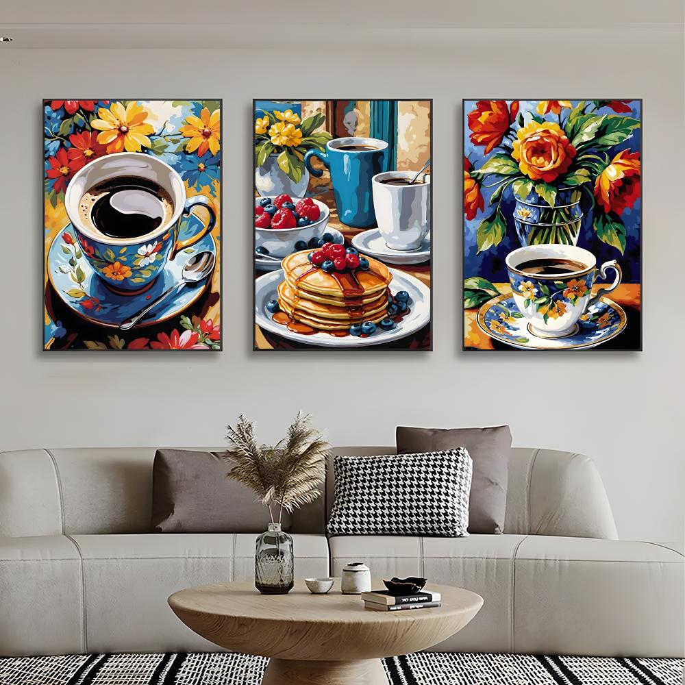 アートアフタヌーンティーコーヒーカップポスター高精細ポスター - Coffee Tea Poster のレビューと価格