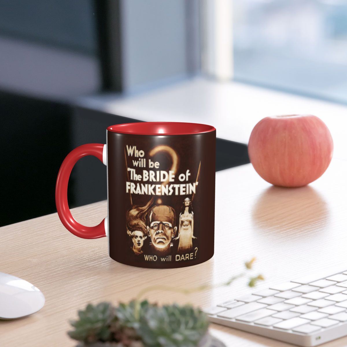 フランケンシュタインの花嫁ポスターマグ面白いセラミックコーヒ - Coffee Tea Poster のレビューと価格