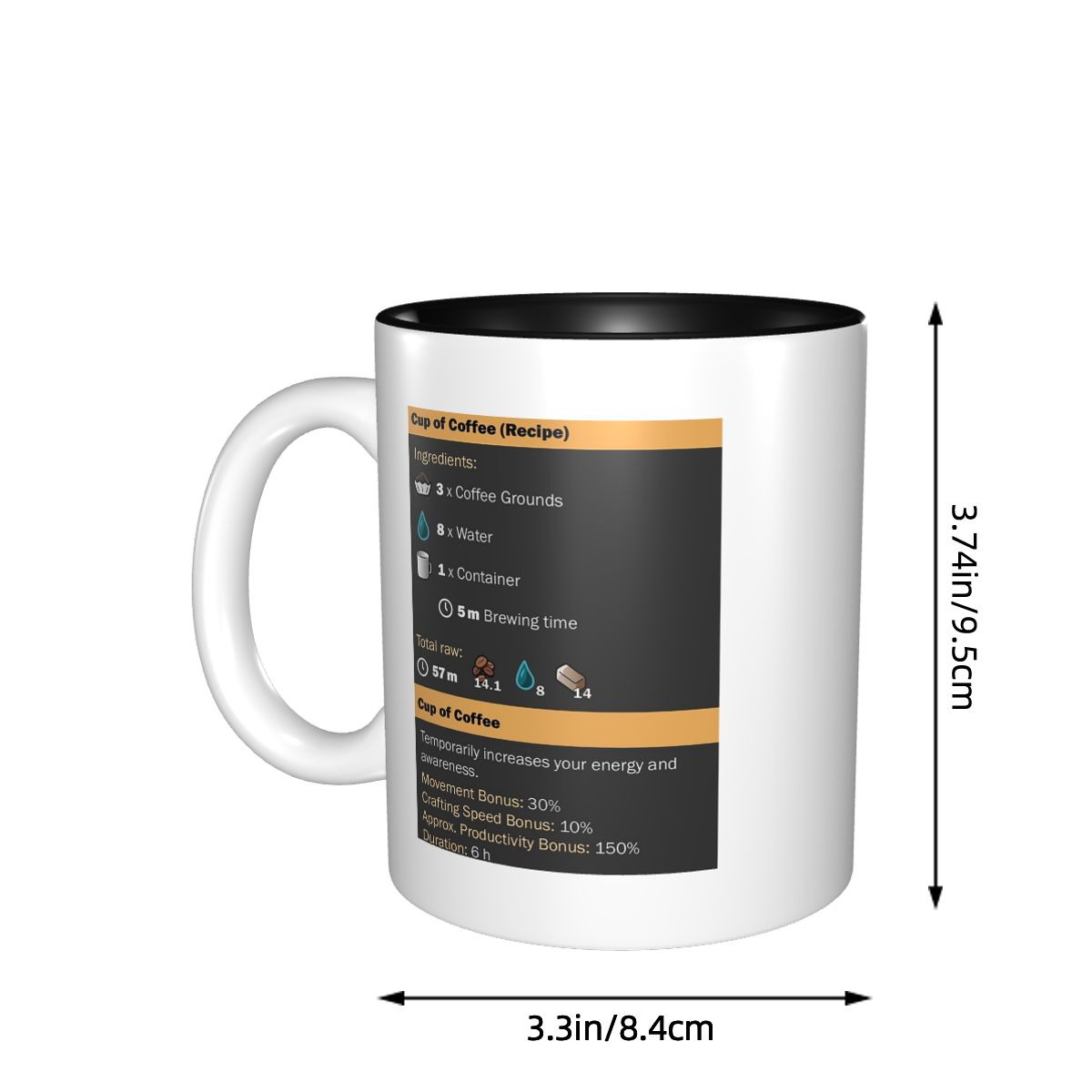 カップオブコーヒー（レシピ）マグカップ 面白いセラミックコー - Coffee Milk Tea Recipe のレビューと価格