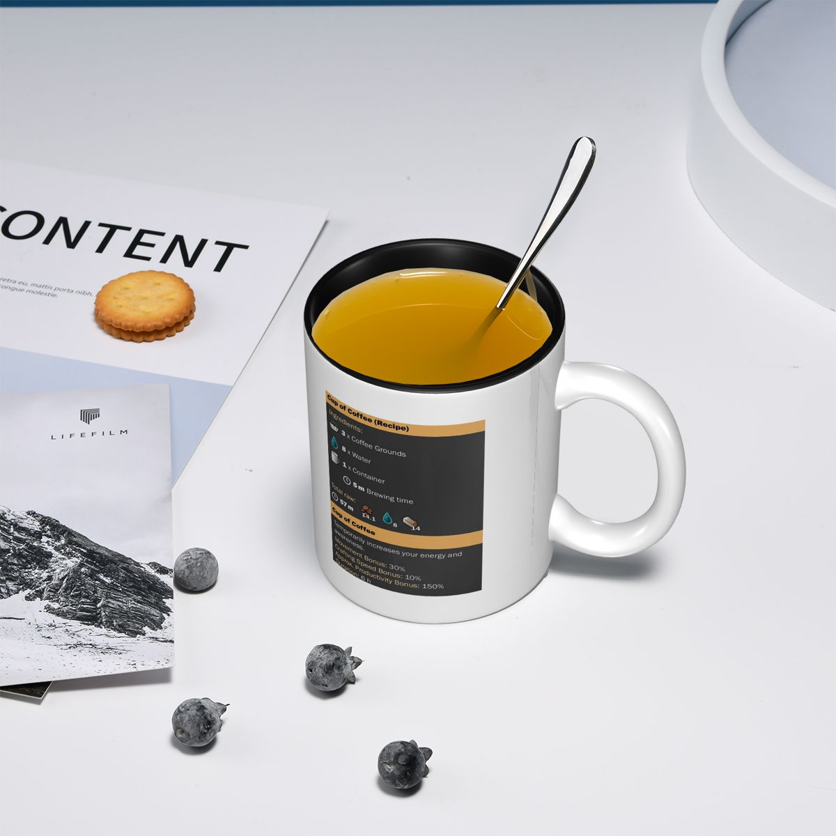 カップオブコーヒー（レシピ）マグカップ 面白いセラミックコー - Coffee Milk Tea Recipe のレビューと価格
