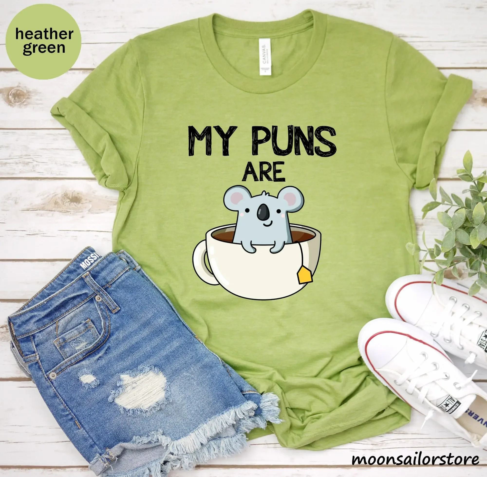 私のダジャレはコアラティー Tシャツ ジョークダジャレ品質愛 - Coffee Tea Joke のレビューと価格
