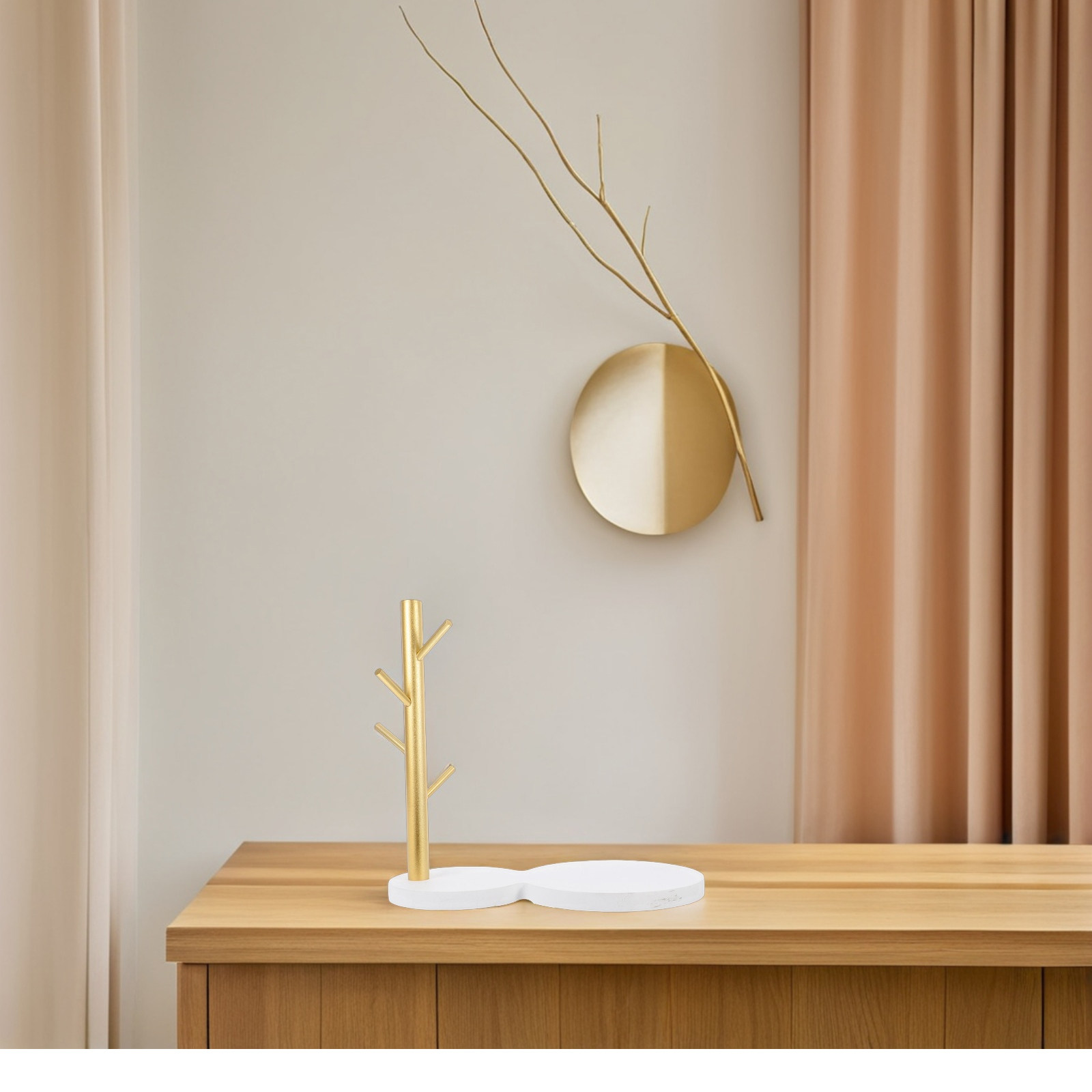 木製ティーカップ収納ラック 簡単清掃 ミニマリストマグカップ - Coffee Tea Holders のレビューと価格