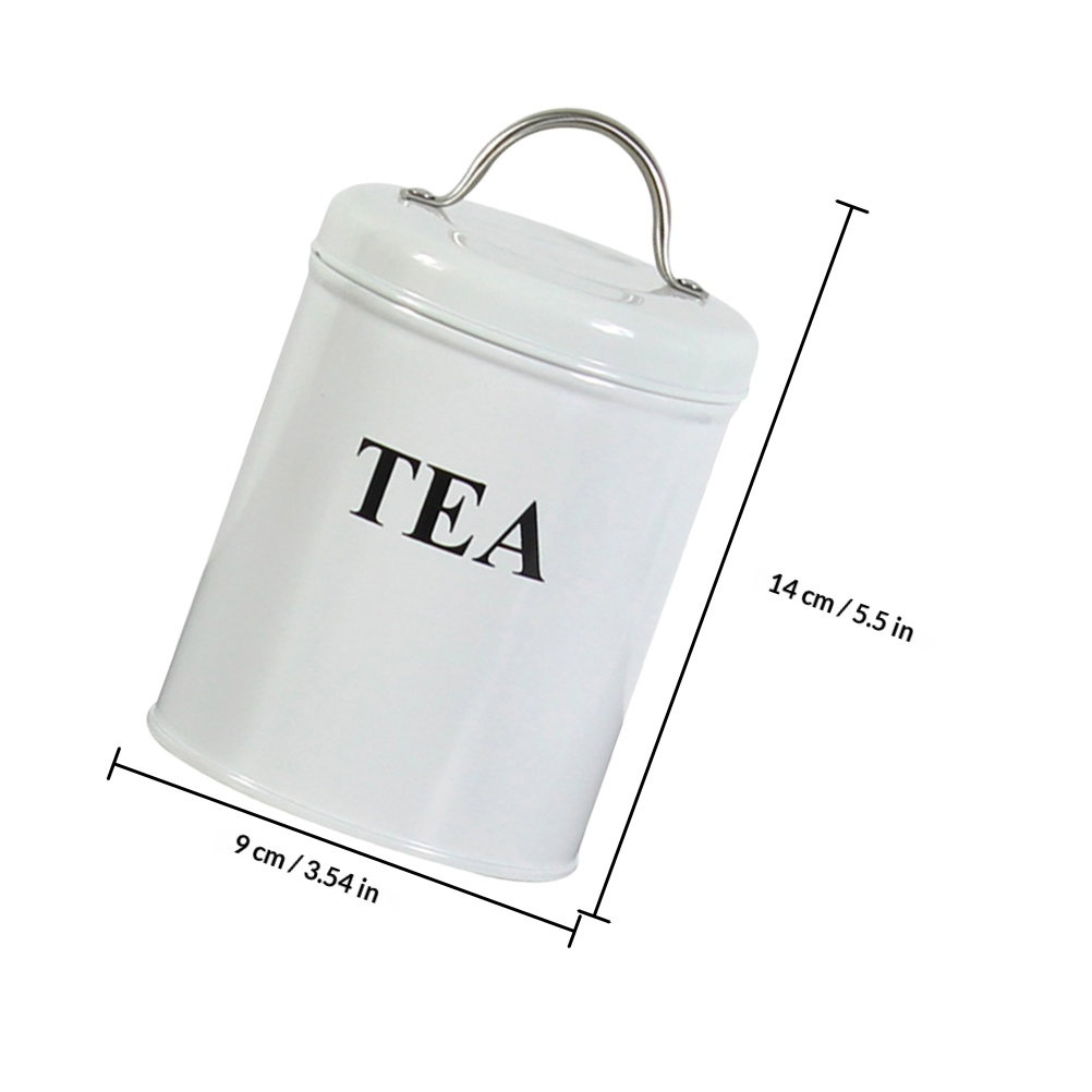 北欧スタイルの茶筒、精密研磨された亜鉛メッキ鉄製、防湿保存容 - Coffee Tea Canister Set のレビューと価格