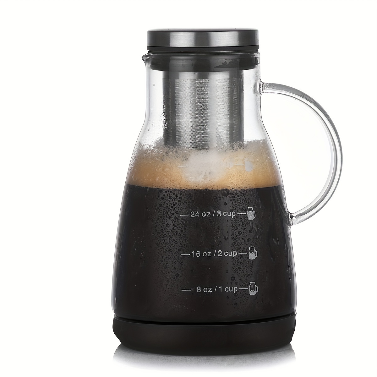 24オンス クラシックガラス製コールドブリューコーヒーピッチ - Juice Tea Coffee のレビューと価格