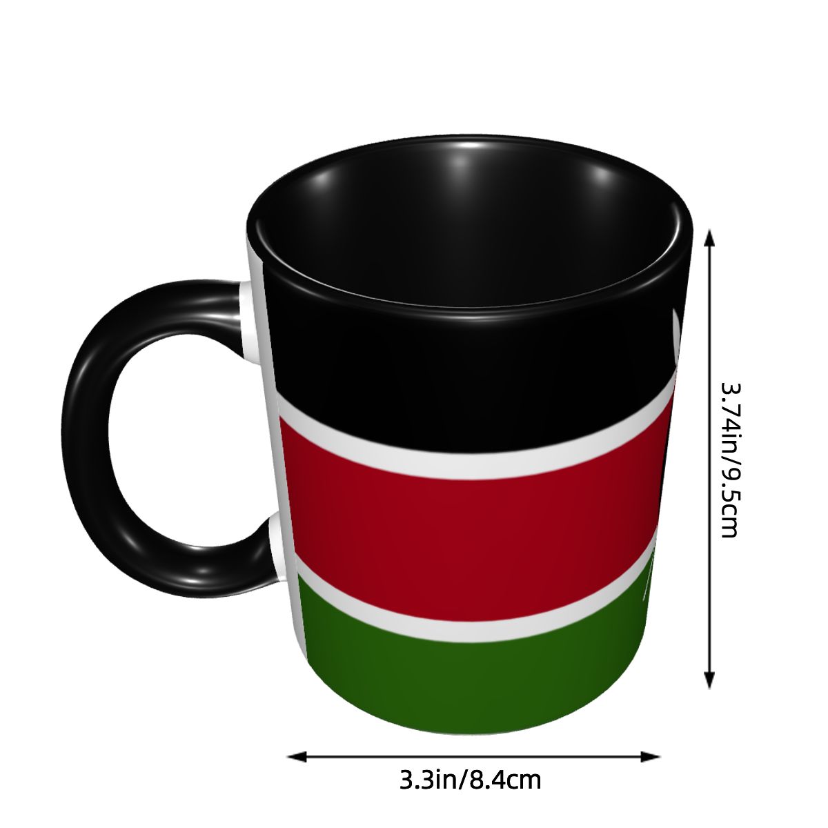 ケニア国旗コーヒーマグ DIY カスタマイズされたセラミック - Coffee Tea Kenya のレビューと価格