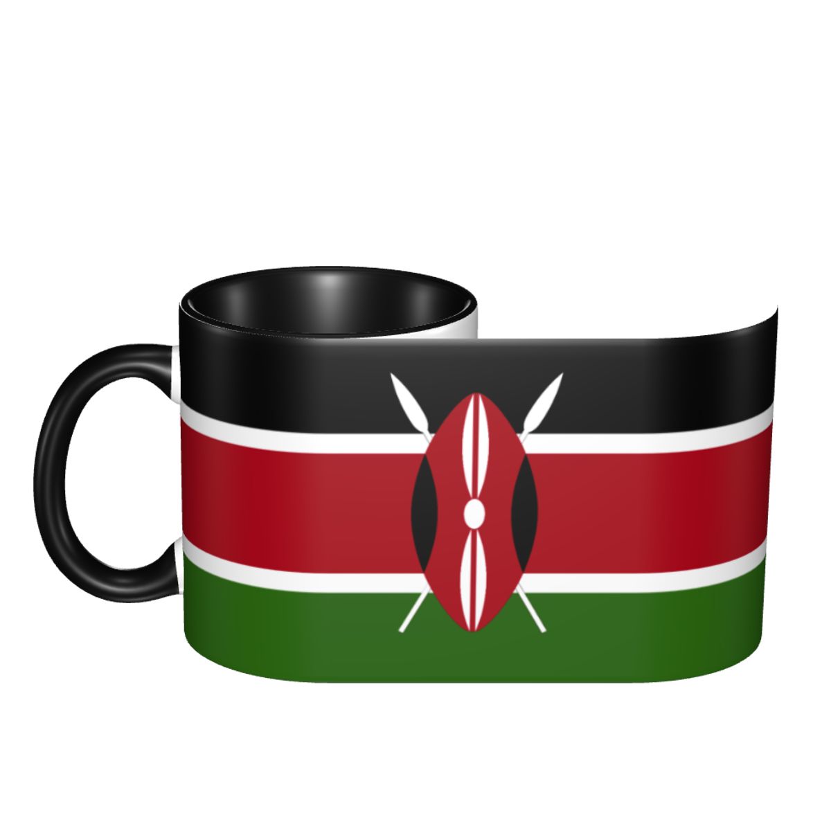 ケニア国旗コーヒーマグ DIY カスタマイズされたセラミック - Coffee Tea Kenya のレビューと価格