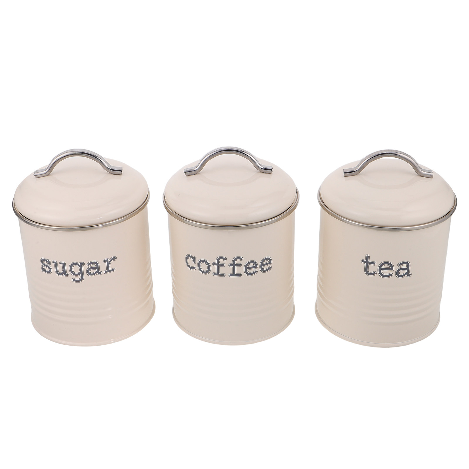 3個セット 密閉コーヒー豆容器セット 気密茶葉砂糖キャニスタ - Coffee Tea Canister Set のレビューと価格